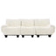 3 Seater Sofa Couch With Curved Armrests