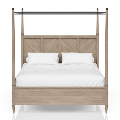 Transitional Styling Canopy Bed