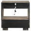 Prescott - 2 Drawers Nightstand With Open Shelf - Taupe