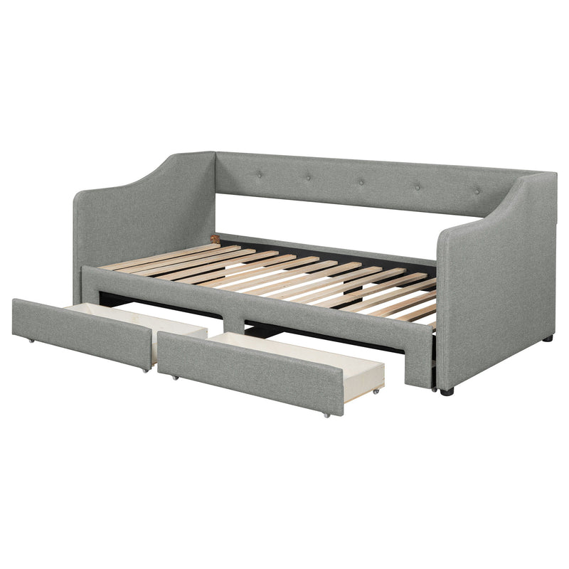Upholstered Daybed With 2 Drawers