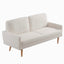 Loveseat Sofa, European Style With Sleek Design, Modern & Vintage Flair, Upholstered 2 Seater Couch