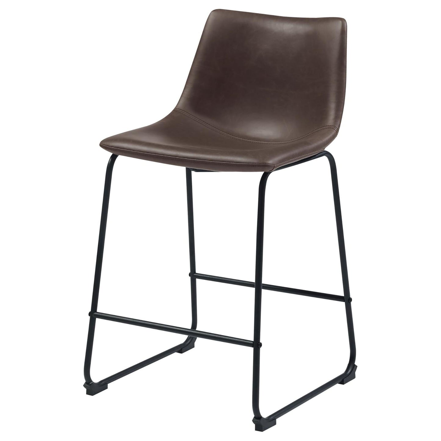 Armless Counter Height Stools (Set of 2) - Brown
