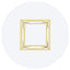 Krista - Round Glass Top Dining Table - Gold