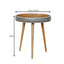 Small Patterned Nordic Style End Table