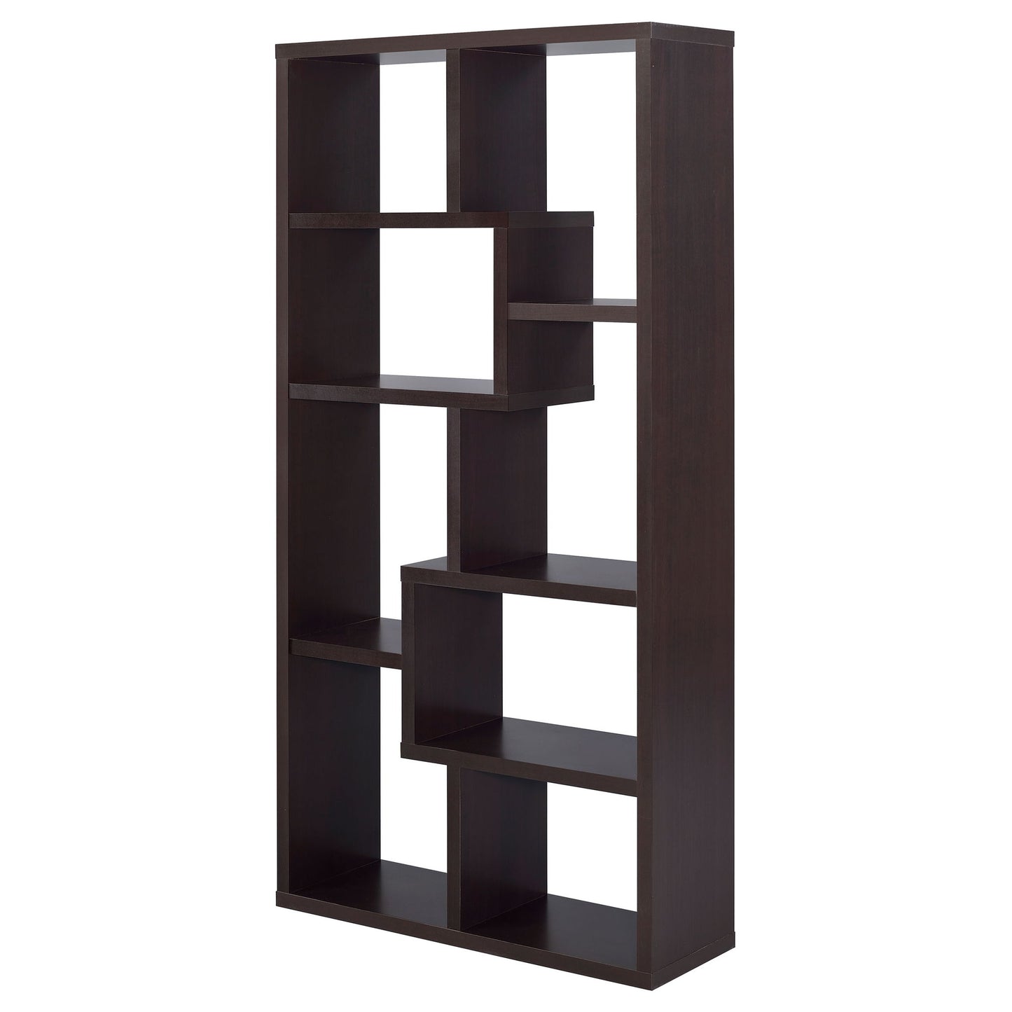 8 Shelf Geometric Bookcase