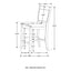 Ferrara - 5 Piece Counter Height Dining Set With Chairs - Walnut