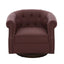 360° Swivel Accent Chair With Curved Back
