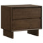 Hemlock - 2 Drawer Nightstand Bedside Table - Brown