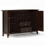 Bedford - Sideboard Buffet And Wine Rack - Dark Chestnut Brown