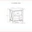 Ela - Bedside Table - Smoky Brown