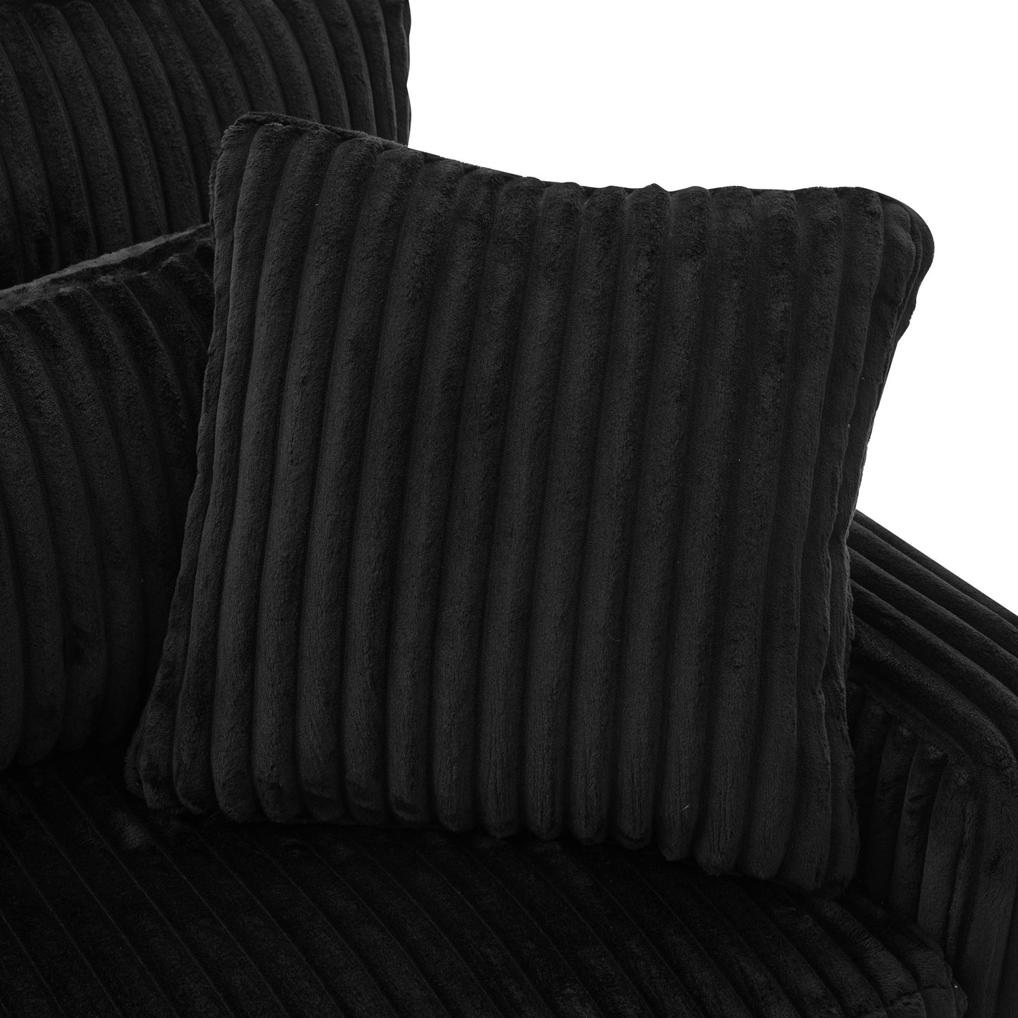 Modern Loveseat Sofa With 4 Pillows