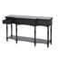 Retro Console Table With 3 Soft Close Drawers