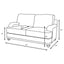 Anderson - 2 Piece Cushion Back Living Room Set - Gray