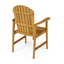 Outdoor Weather Resistant Acacia Wood Adirondack Dining Chairs (Set of 2)