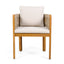 Outdoor Dining Chairs With Mix Rope Handles (Set of 2)