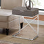 Accent Side Table, Storage Drawer, Contemporary - Taupe
