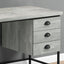 Computer Desk For Home Office, Laptop, 3 Storage Drawers, Contemporary & Moder