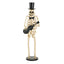 Skeleton Musician Statue, For Halloween Indoor Outdoor Party Display - Gold