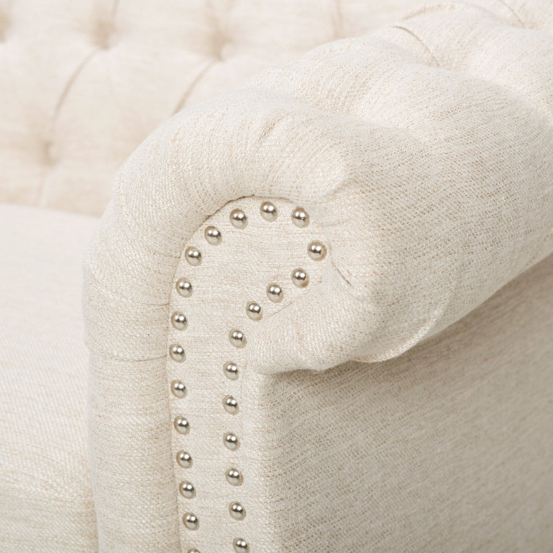 Chesterfield Style 3 Seater Sofa With Deep Button Tufting