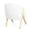 Modern Accent Chair With Polyester Upholstery And Minimalist Lounge Chair For Living Room, Bedroom, Or Office - White
