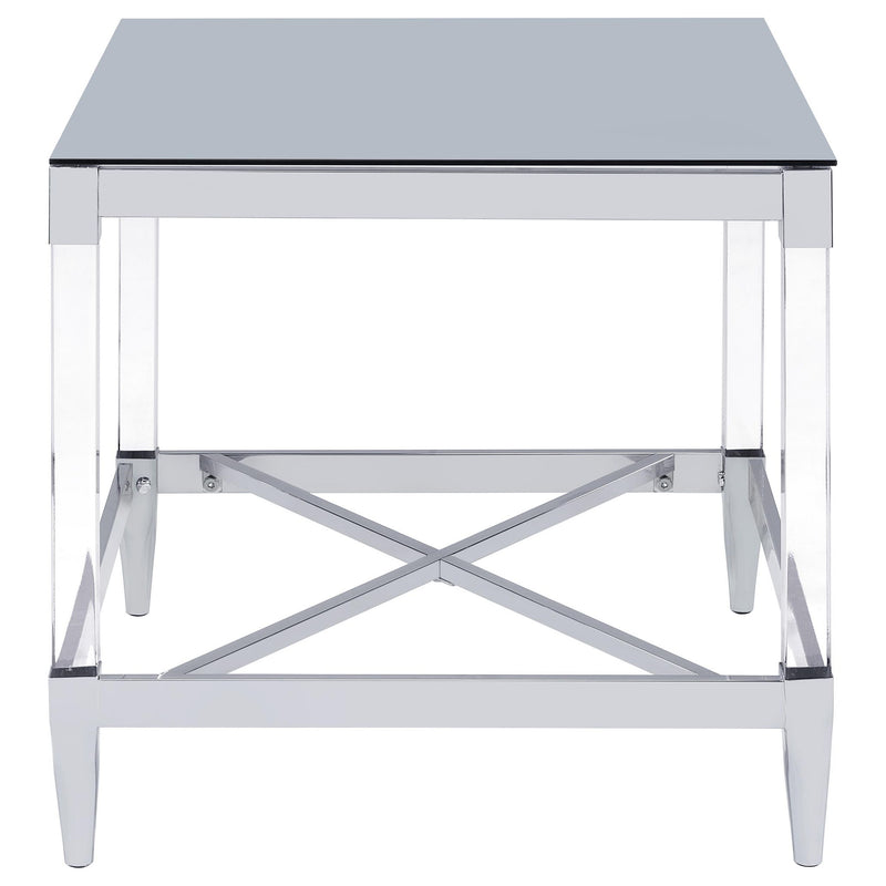Wallingsford - 2 Piece Square Coffee And End Table Set - Chrome
