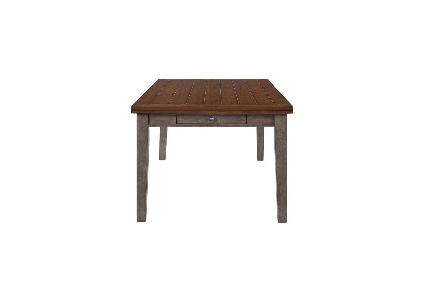 2 Tone 6 Drawer Dining Table - Gray