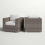 Grade - Club Patio Chair With Sunbrella Cushions (Set of 2) - Gray Mix / White