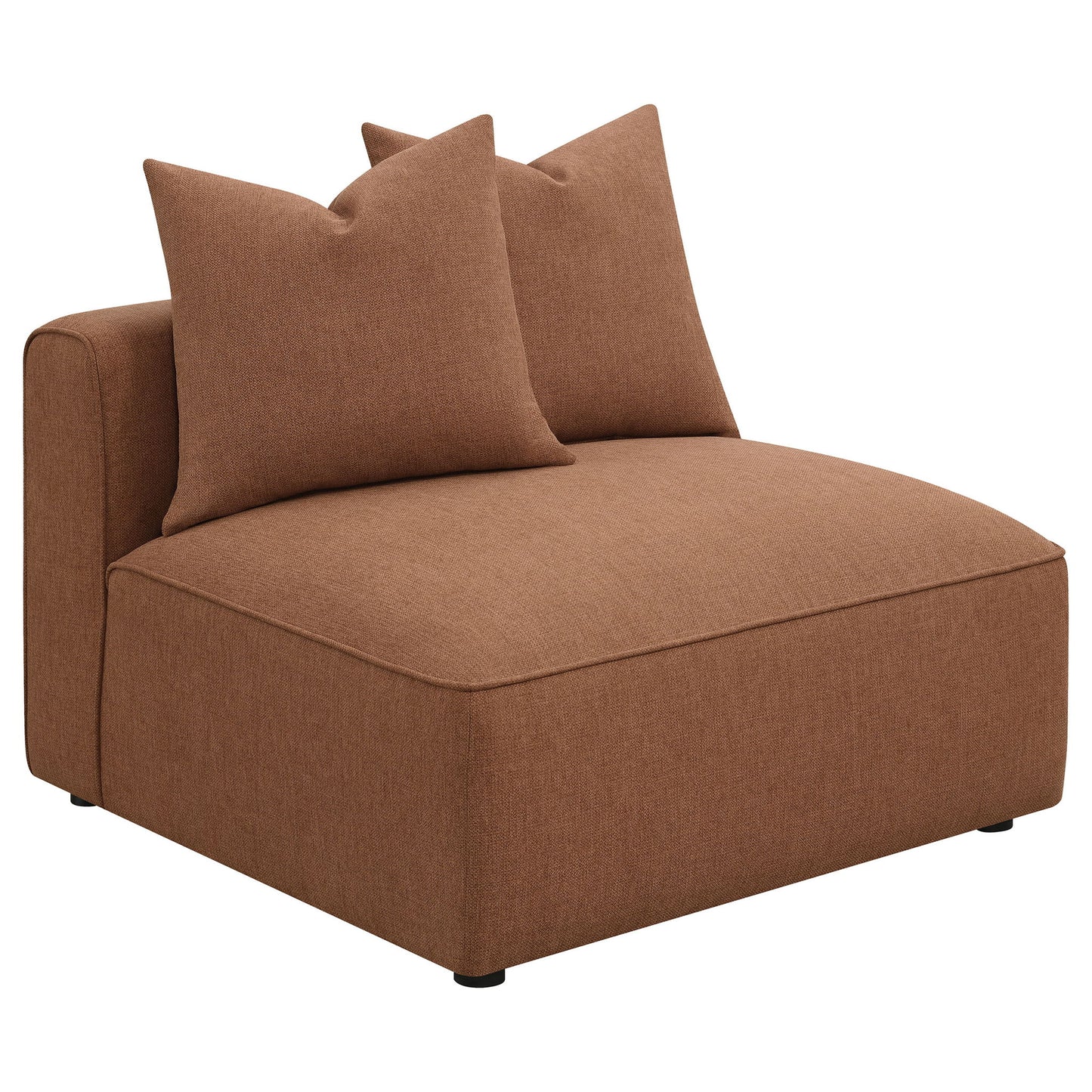 Colleen - 6 Piece Modular Sectional With Tight Seats - Terracotta