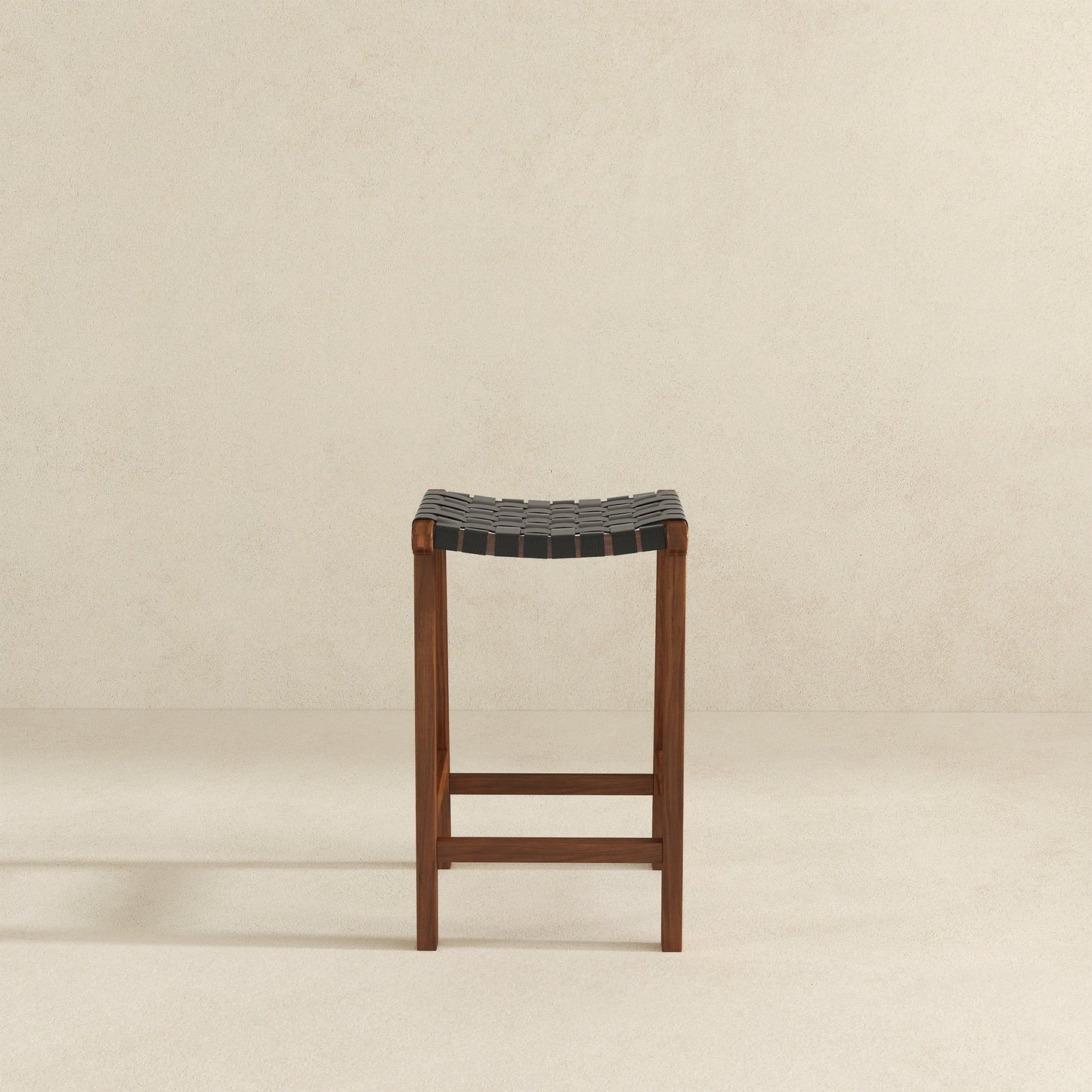 James - Mid-Century Modern Genuine Counter Stool