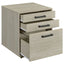 Loomis - 3 Drawer Home Office File Cabinet - White / Gray
