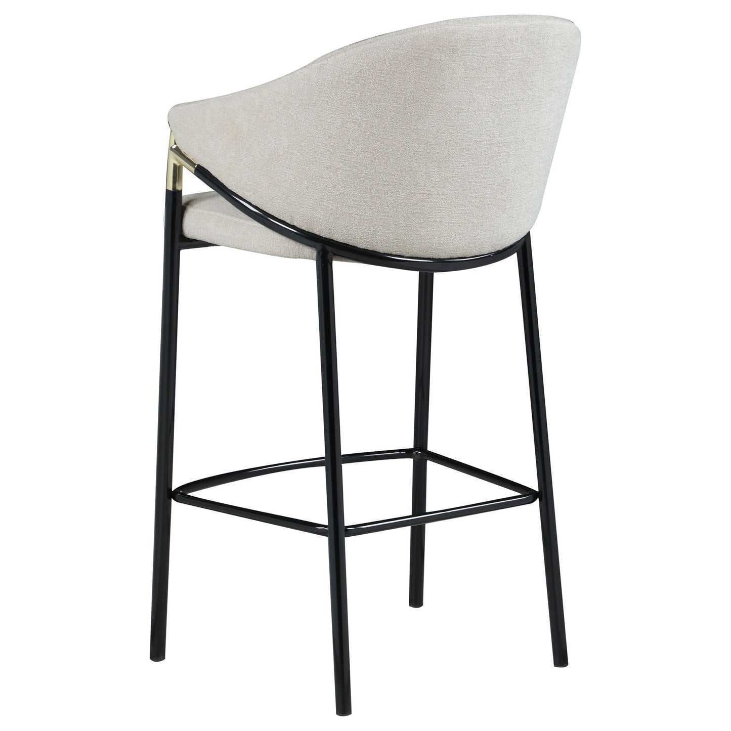 Sloped Arm Bar Stools (Set of 2) - Beige