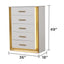 Obsession - 5 Drawer Chest - White