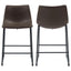 Armless Counter Height Stools (Set of 2) - Brown