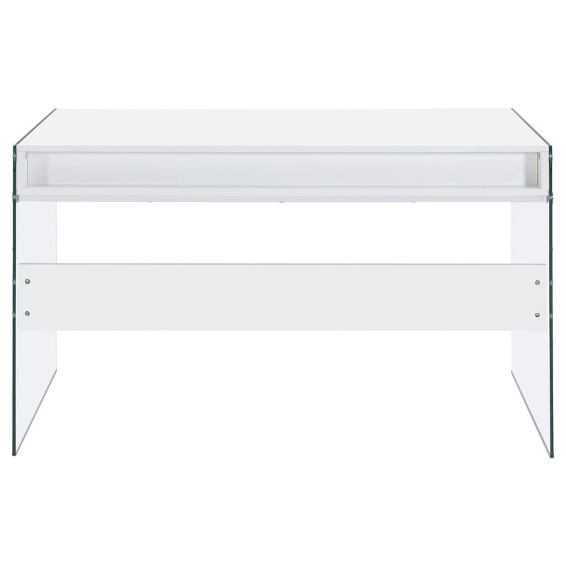 Barretta - 2 Drawer Writing Desk - Gloss White