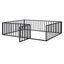 Metal Floor Bed Frame With Fence And Door