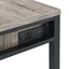 Disho - Weathered Writing Desk With USB - Oak