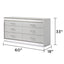 Glam - 6 Drawer Dresser & LED Lighting (Includes Dresser Only) - White