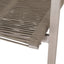 Outdoor Modern Aluminum Dining Chair Set With Rope Sea (Set of 2)