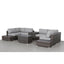 Wicker Sectional Seating Group With Cushions