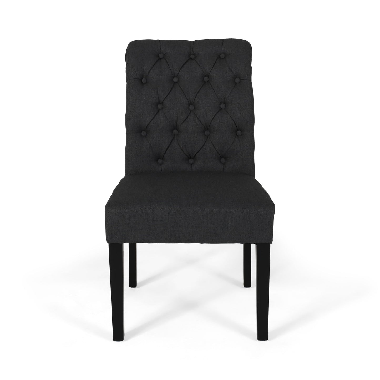 Broxton - Tuft Dining Rolltop Chairs With Button Tufted Backrest (Set of 2)