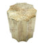 Drum Accent Side Table, Stylish Scalloped Design