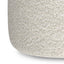 Chantal - Round Pouf - White