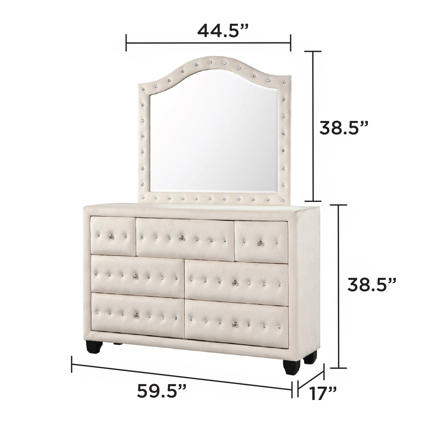 Sophia - Upholstered Bedroom Set