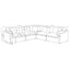 Greeley - 5 Piece Upholstered Modular Sectional Sofa - Ivory