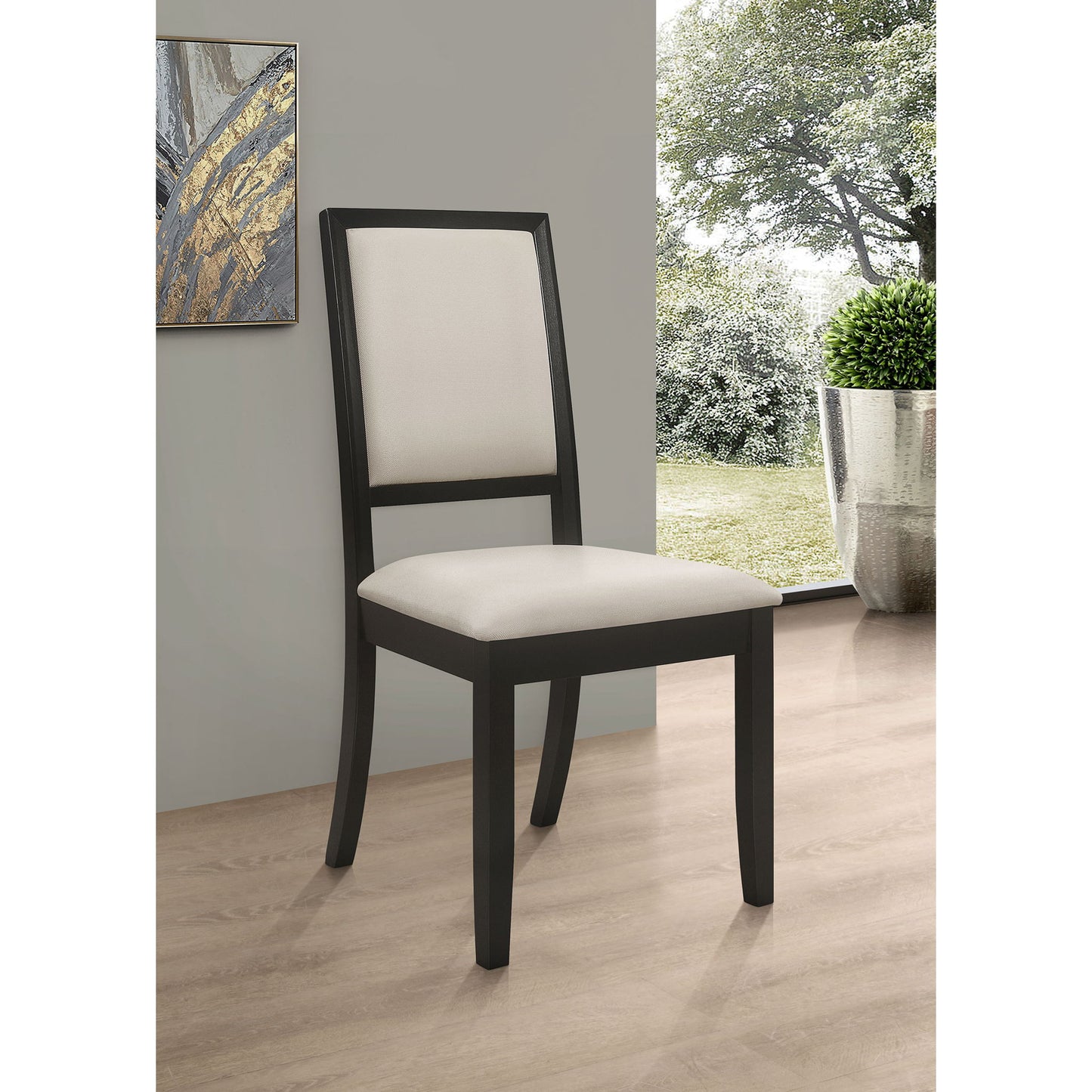 Upholstered Side Chairs (Set of 2) - Cream