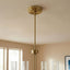 Enigma - 4 Lights Chandelier With Clear Ribbed Satin - Antique Brass / Clear / Gold
