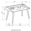 Writing Desk With 4 Compartments - Gray