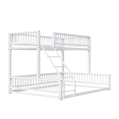 Bunk Bed With Ladder And Safety Guardrails