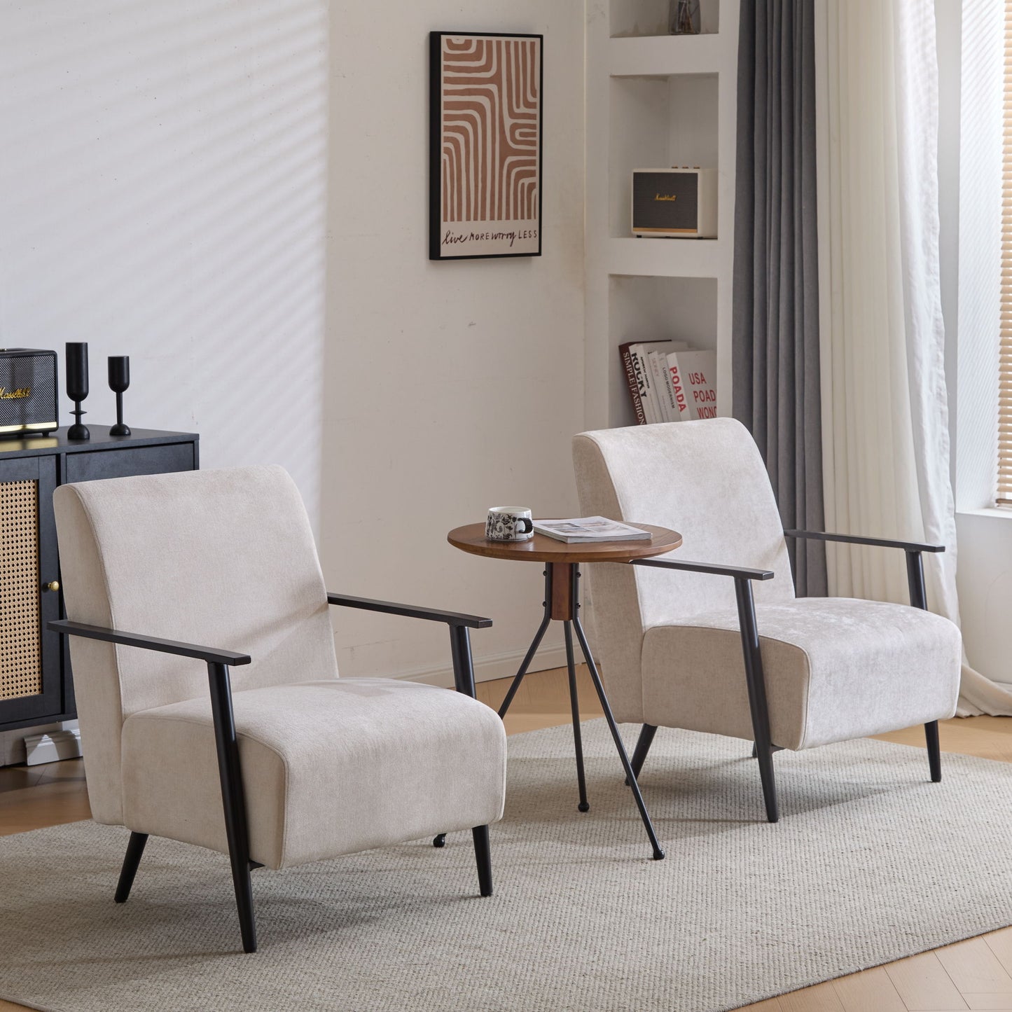 Modern Lounge Chair With Upholstery