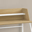 Computer Desk For Home Office, Laptop, Storage Shelves, Marble Look Contemporary & Modern